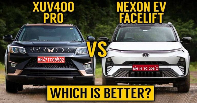 Read more about the article XUV 400 Pro Vs Nexon EV Facelift: कौन है भारत की सबसे बेहतरीन इलेक्ट्रिक SUV?