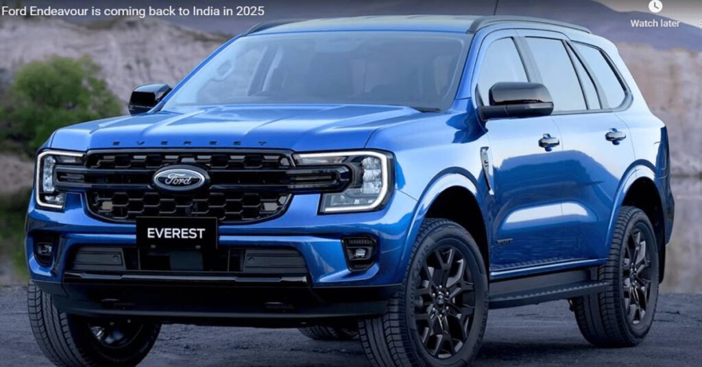 New Ford Endeavour 2025 Price in india