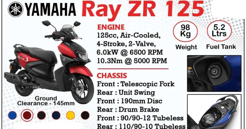 Yamaha Ray ZR 125 Engine Specification